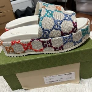 Authentic Gucci Platform Slide Sandal